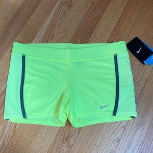Neon yellow/lime bike or running shorts
